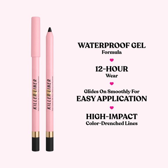 Too Faced Killer Liner 36 Hour Waterproof Gel Eyeliner Pencil Killer Storm NIB - Picture 8 of 8